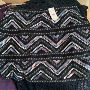 Express Sequined Mini skirt
